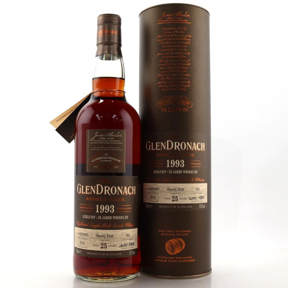 Glendronach 1993 Single Cask 25 Year Old #662 / 25th Anniversary of Whisky.de