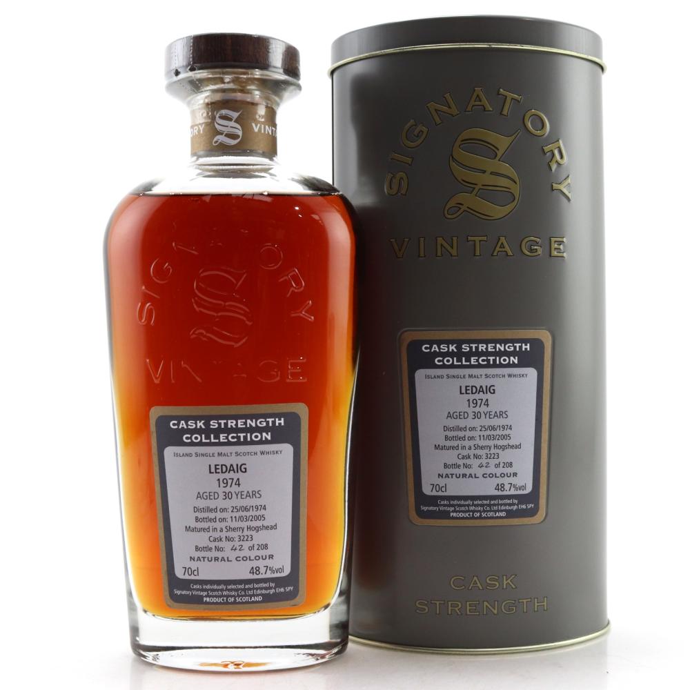 Ledaig 1974 Signatory Vintage 30 Year Old Cask Strength