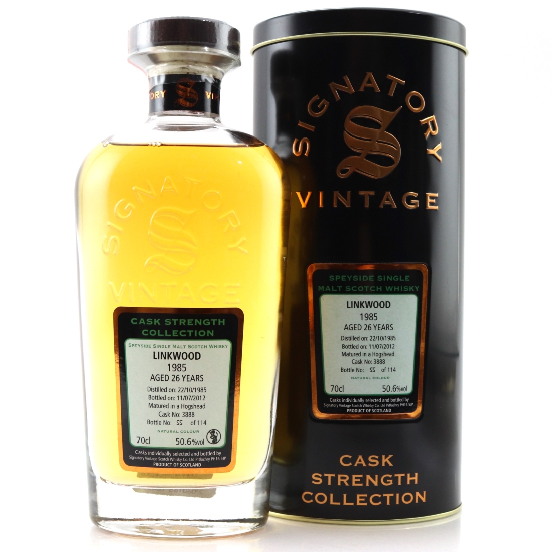 Linkwood 1985 Signatory Vintage 26 Year Old Cask Strength