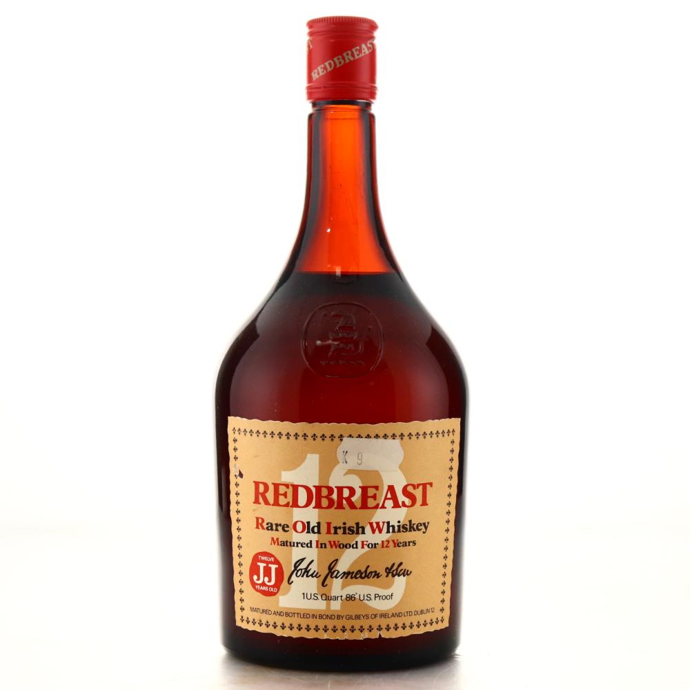 John Jameson and Son Redbreast 12 Year Old Quart 1978