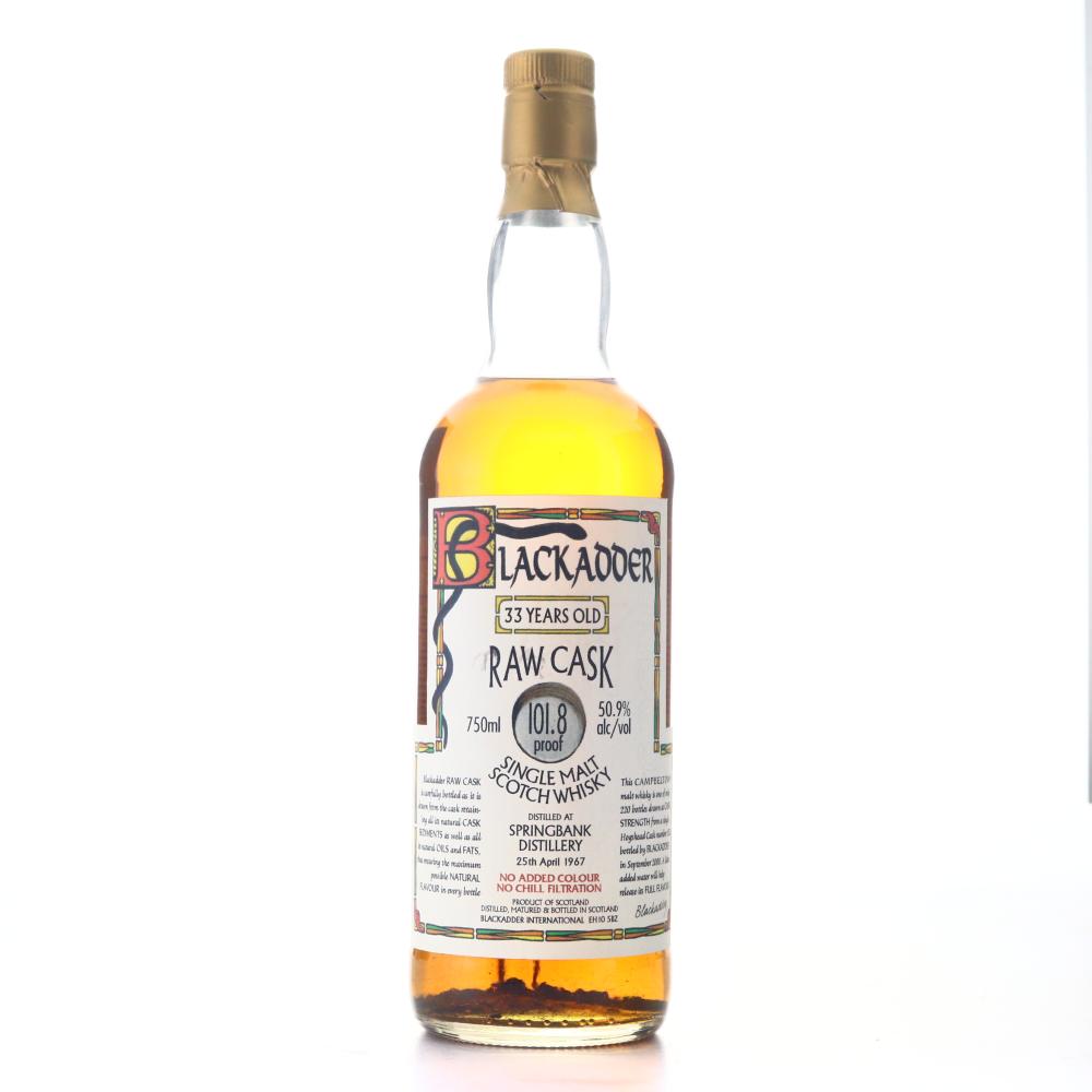 Springbank 1967 Blackadder 33 Year Old Raw Cask 75cl / US Import