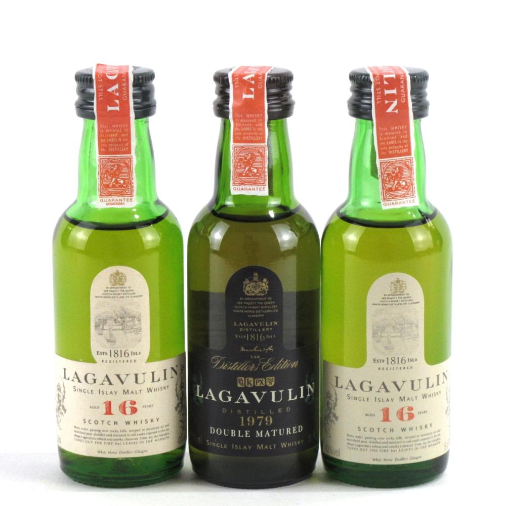 Lagavulin Miniature 3 x 5cl / Including First release Distillers Edition