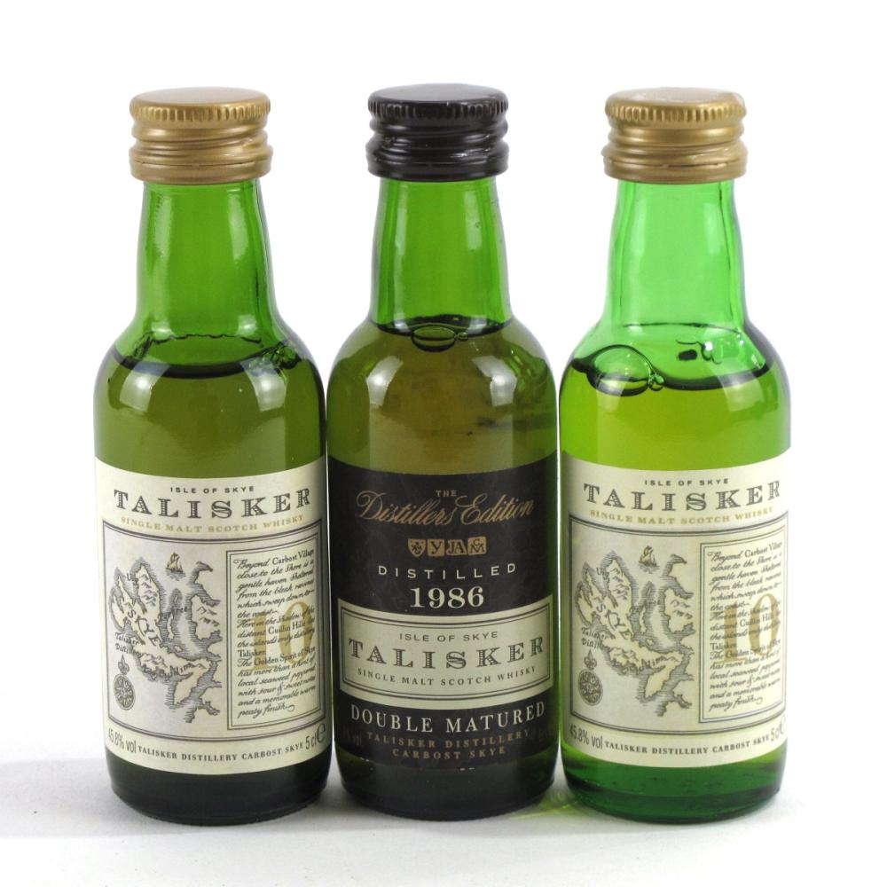 Talisker Miniatures 3 x 5cl  / including First Release Distillers Edition