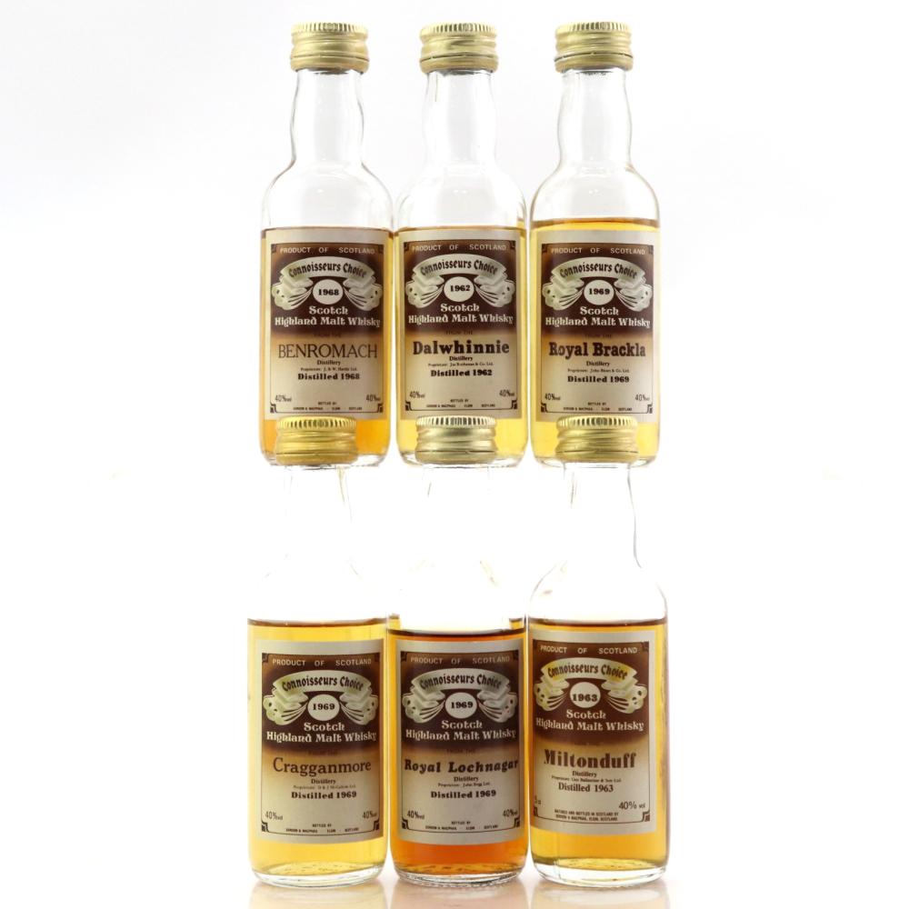 Gordon and MacPhail 1960s Vintage Miniature Selection x 6 / Including Royal Brackla 1969