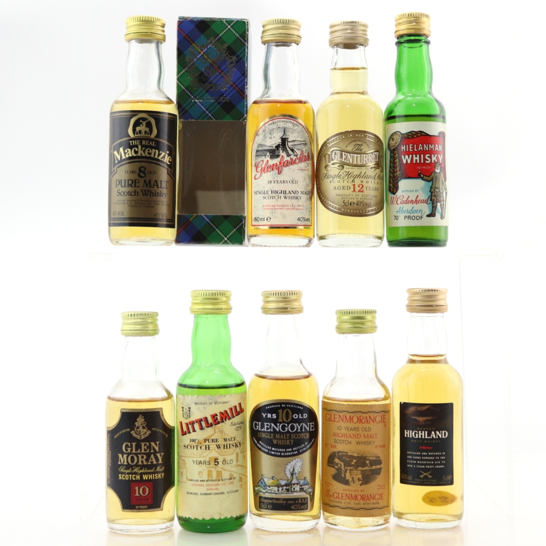 Miscellaneous Malt Whisky Miniature Selection x 9 / Including Littlemill