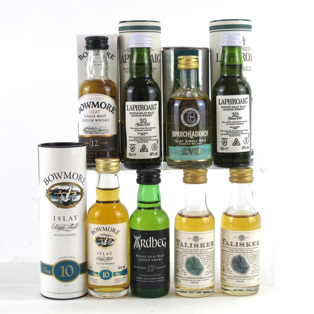 Island & Islay Miniatures 8 x 5cl