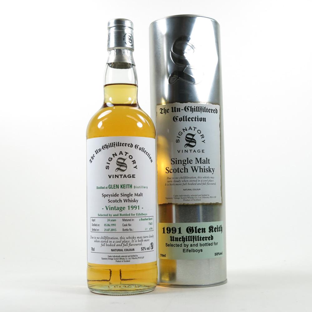 Glen Keith 1991 Signatory Vintage 24 Year Old