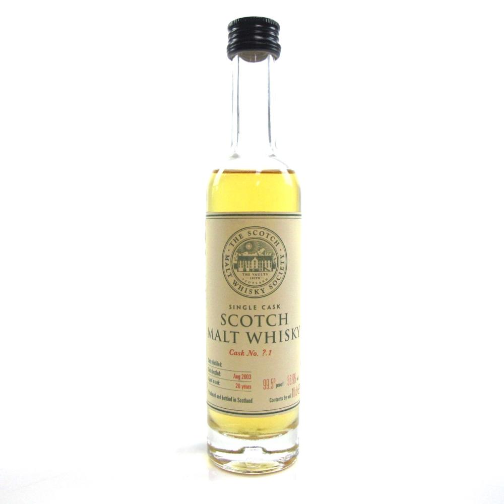 SMWS 2003 20 Year Old Mystery Malt Cask # ?.1