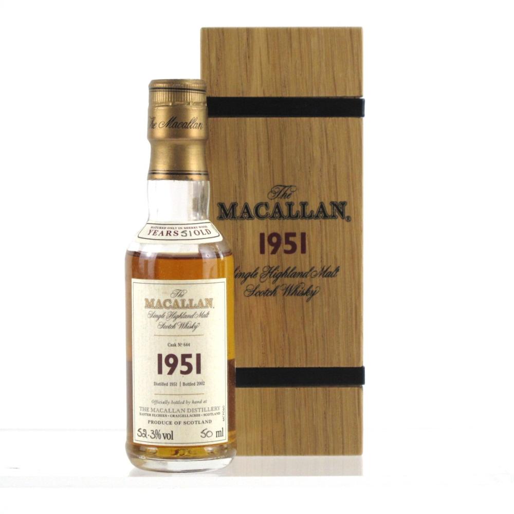Macallan 1951 Fine And Rare Miniature 5cl