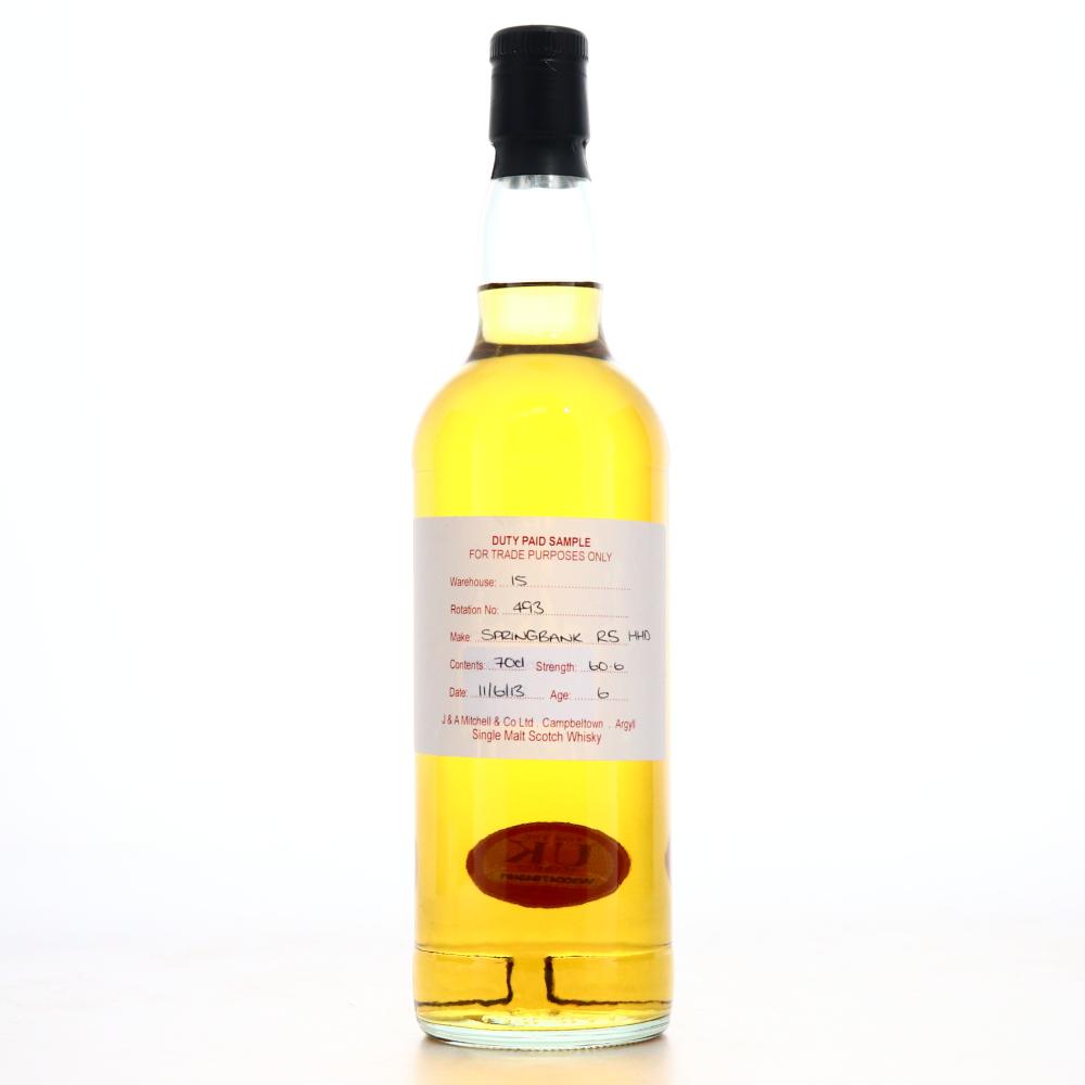 Springbank 2013 Duty Paid Sample 6 Year Old / Refill Sherry Hogshead