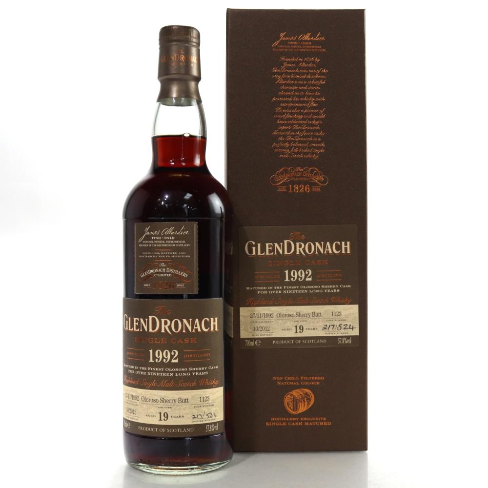 Glendronach 1992 Single Cask 19 Year Old #1123
