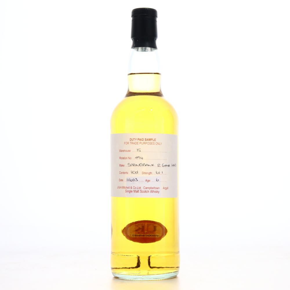 Springbank 2013 Duty Paid Sample 6 Year Old / Rum Guyana Hogshead
