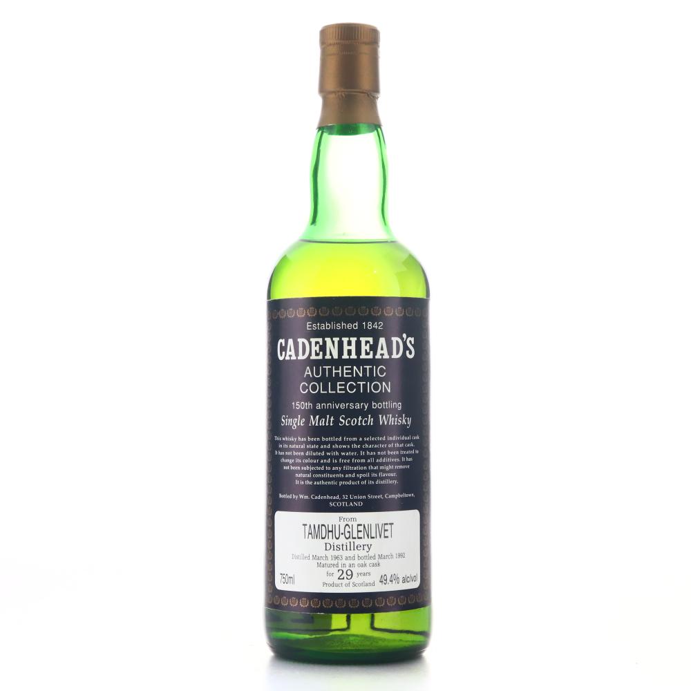 Tamdhu 1963 Cadenhead's 29 Year Old / 150th Anniversary