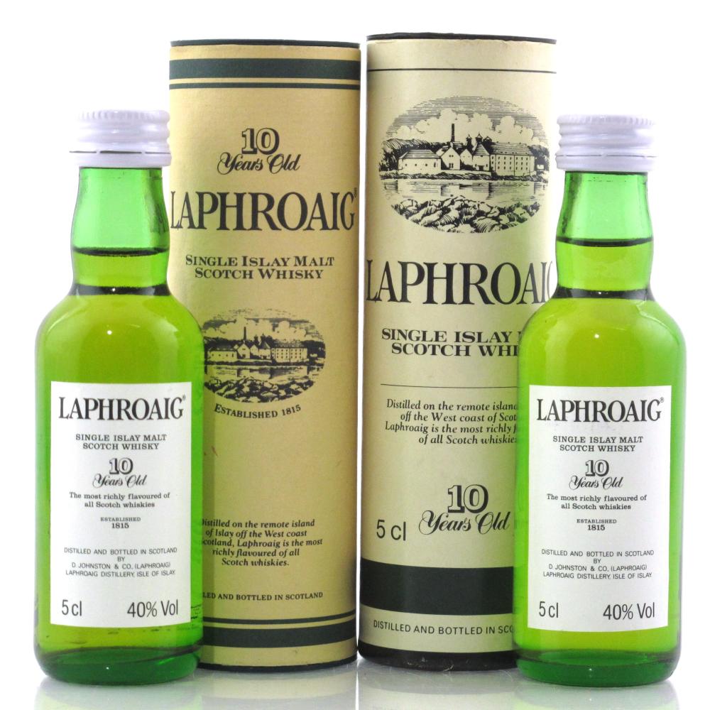 Laphroaig 10 Year Old Miniature 2 x 5cl 