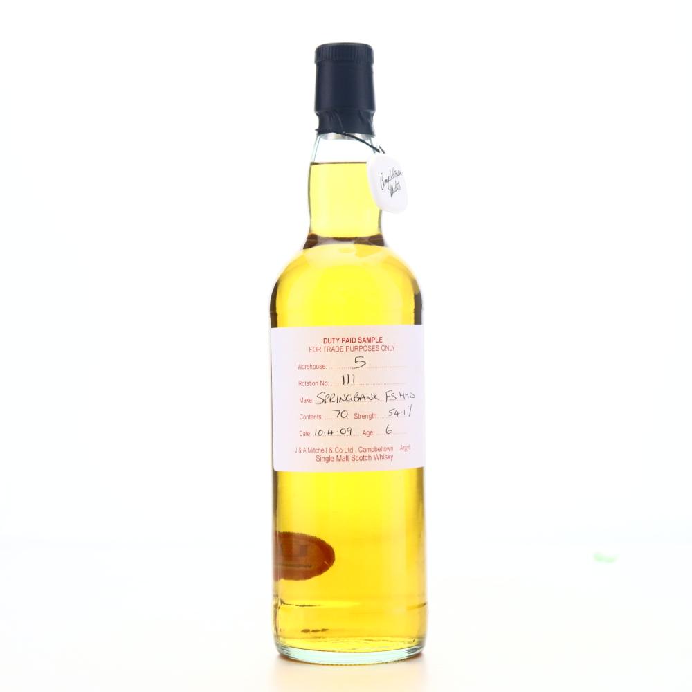 Springbank 2009 Duty Paid Sample 6 Year Old / Fresh Sherry Hogshead