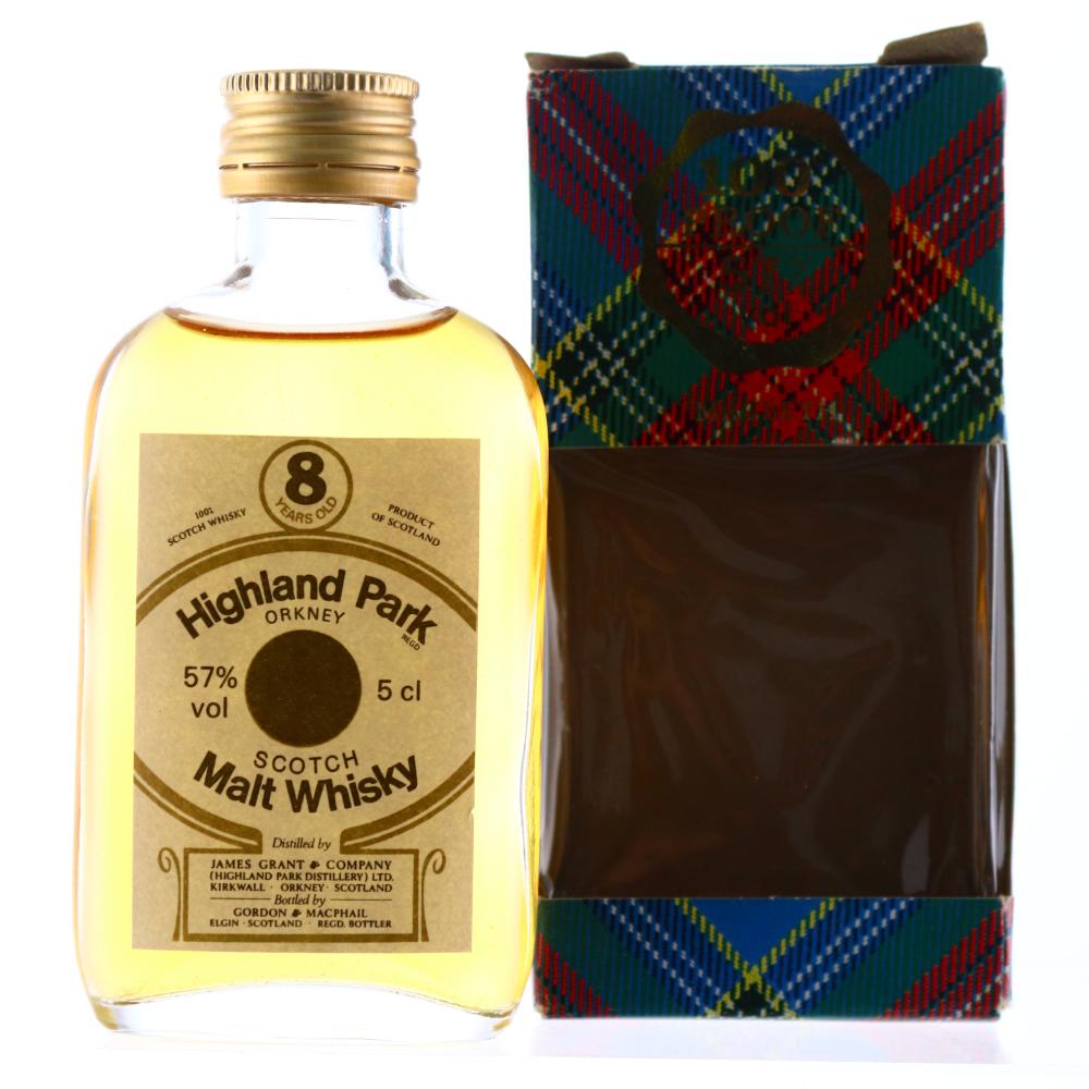 Highland Park 8 Year Old Gordon and MacPhail Miniature / 57%
