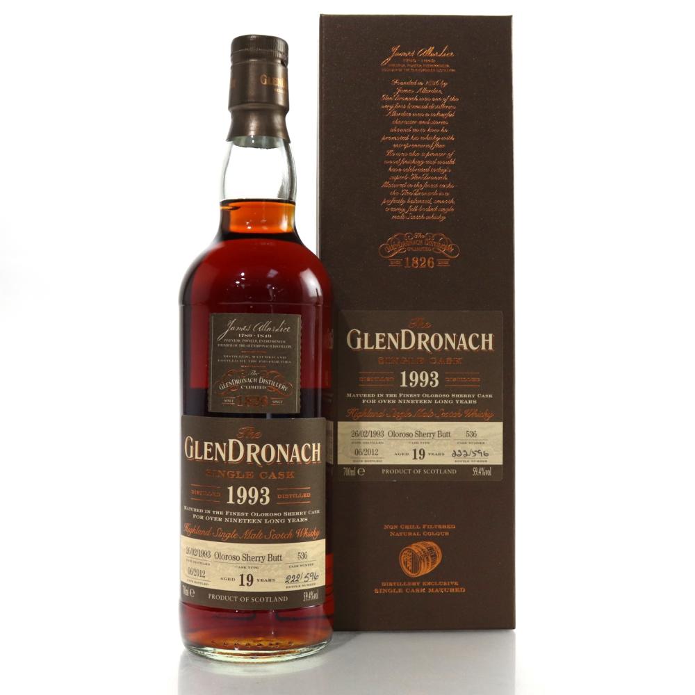 Glendronach 1993 Single Cask 19 Year Old #536