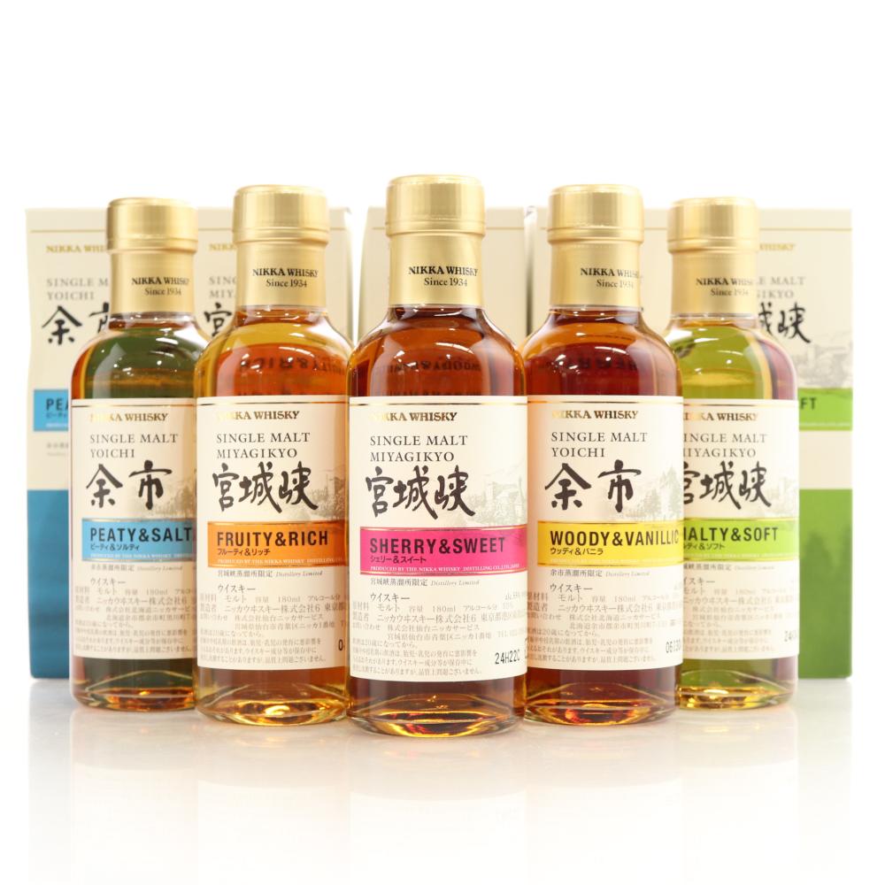 Yoichi & Miyagikyo Collection 5 x 18cl