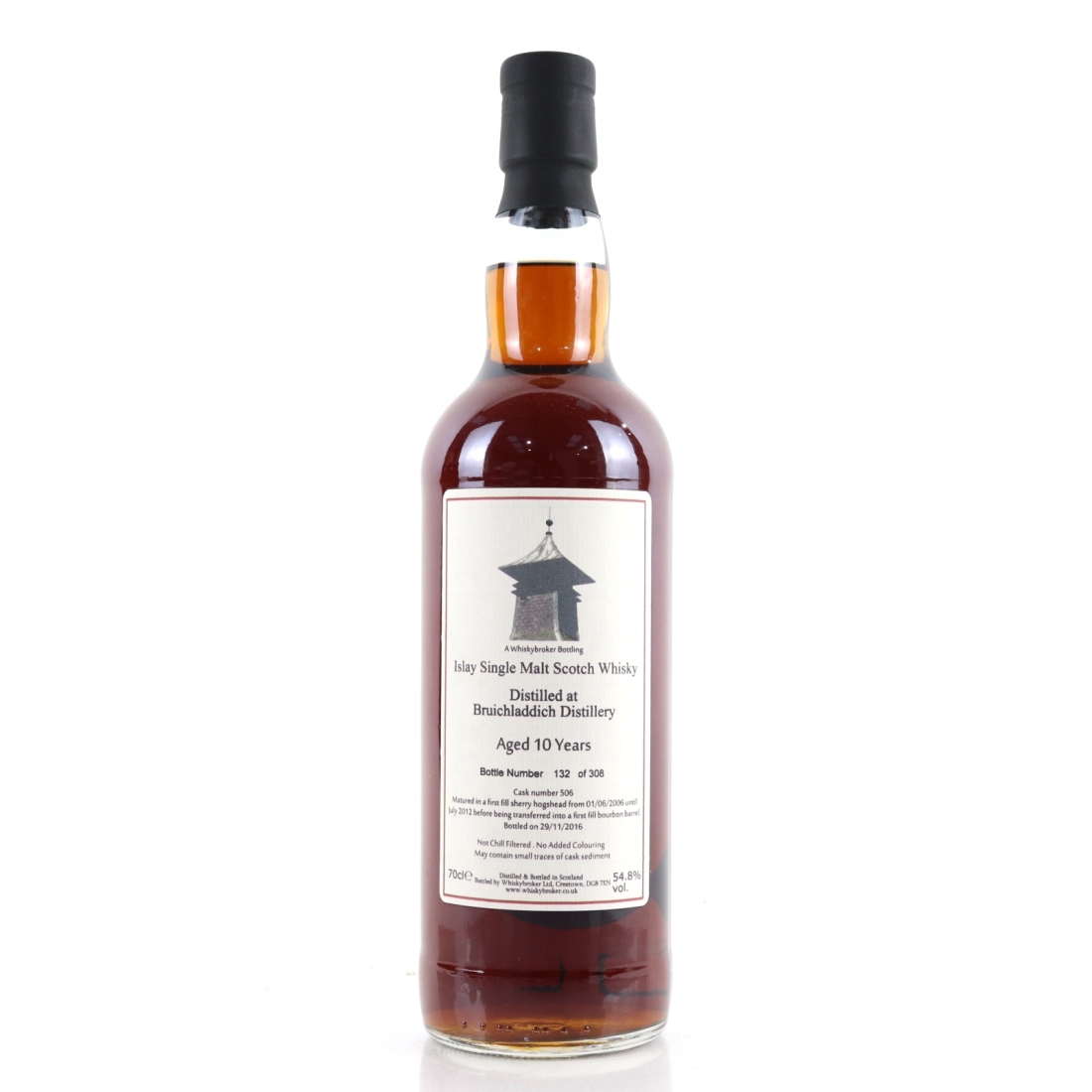 Bruichladdich 2006 Whisky Broker 10 Year Old #506