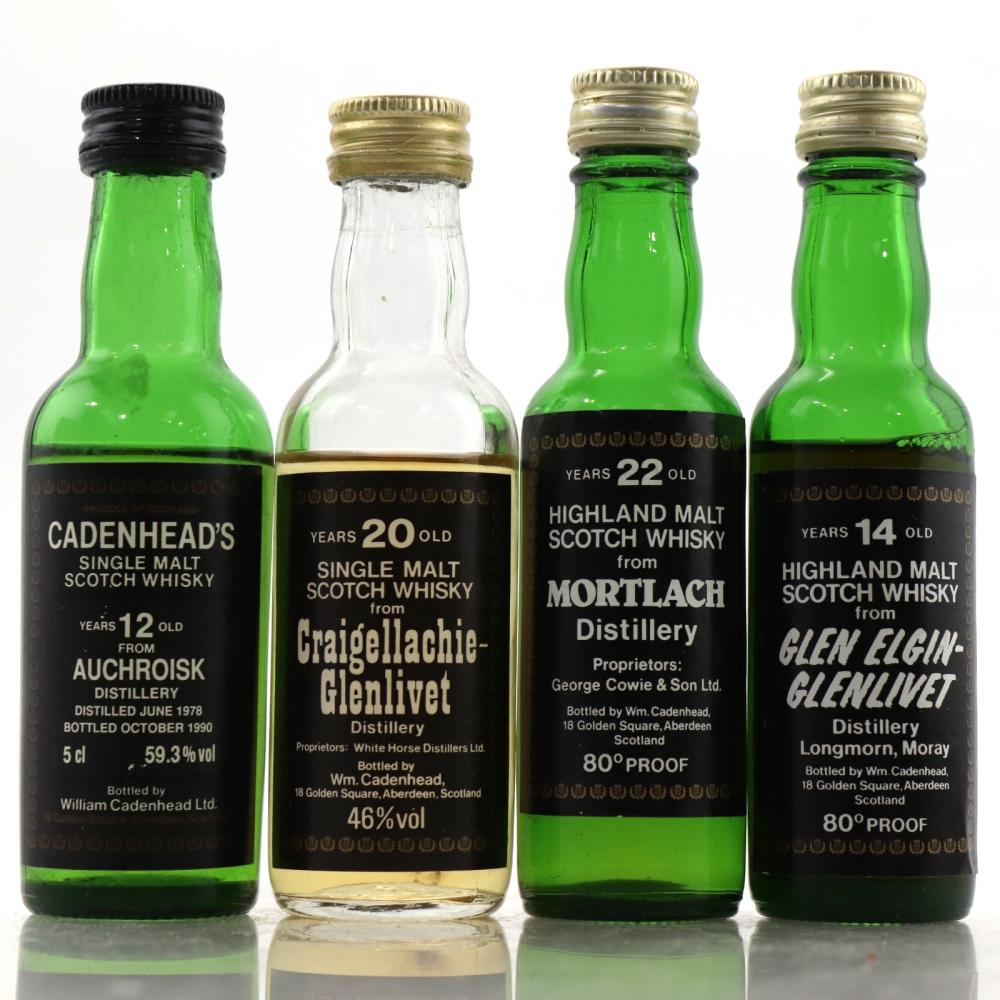 Cadenhead's Miniature Selection x 4 / including Mortlach 22 Year Old