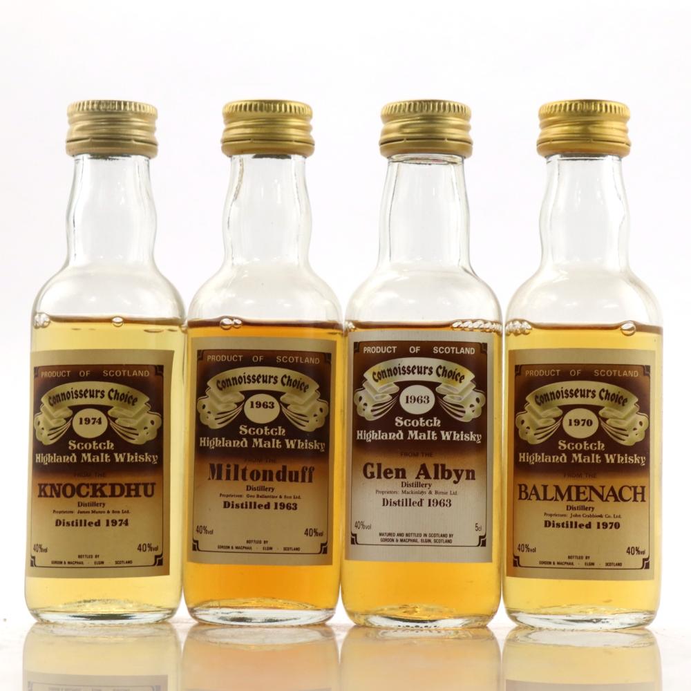 Gordon and MacPhail Highland Miniature Selection 4 x 5cl / Including Glen Albyn 1963