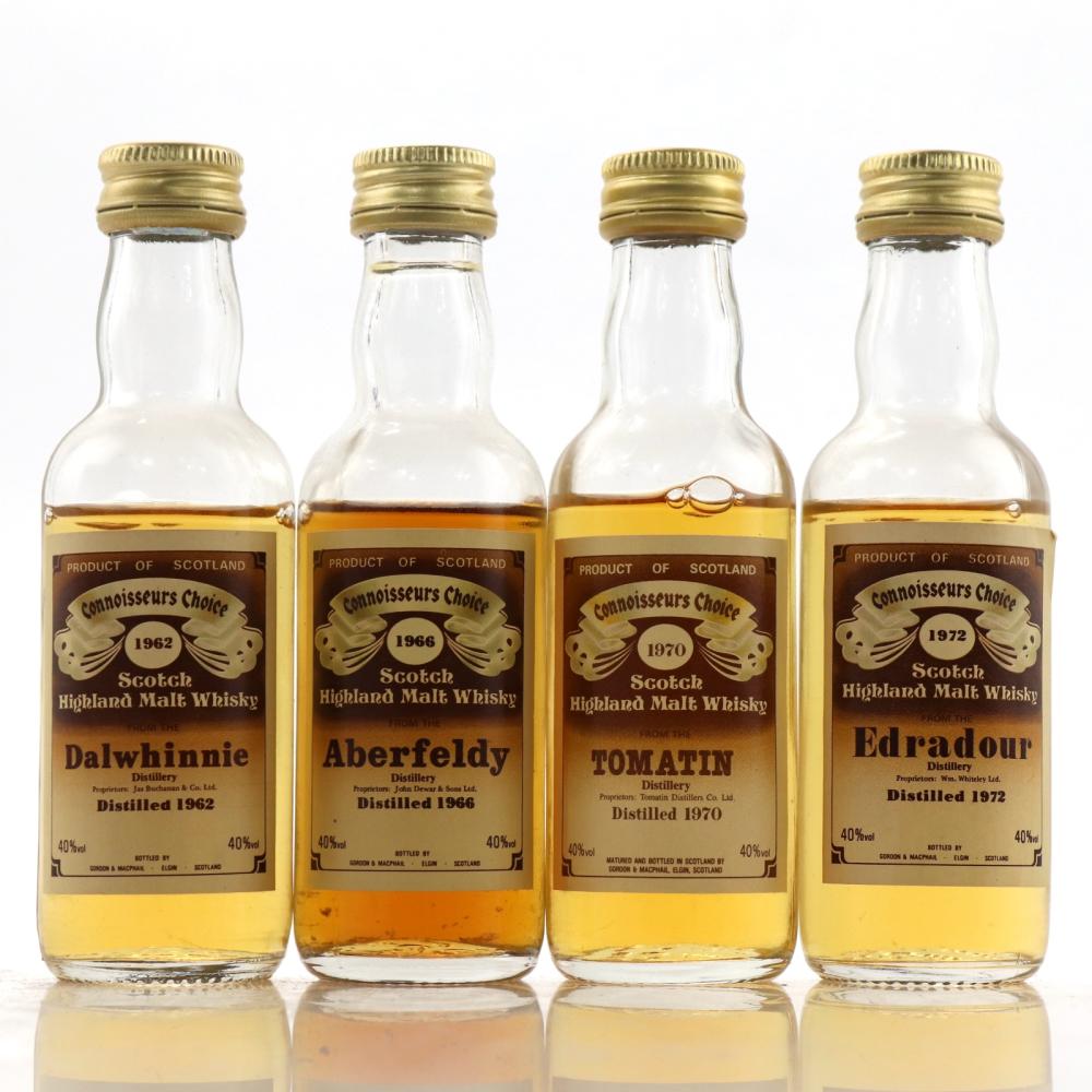 Gordon and MacPhail Highland Miniature Selection 4 x 5cl / Including Tomatin 1970