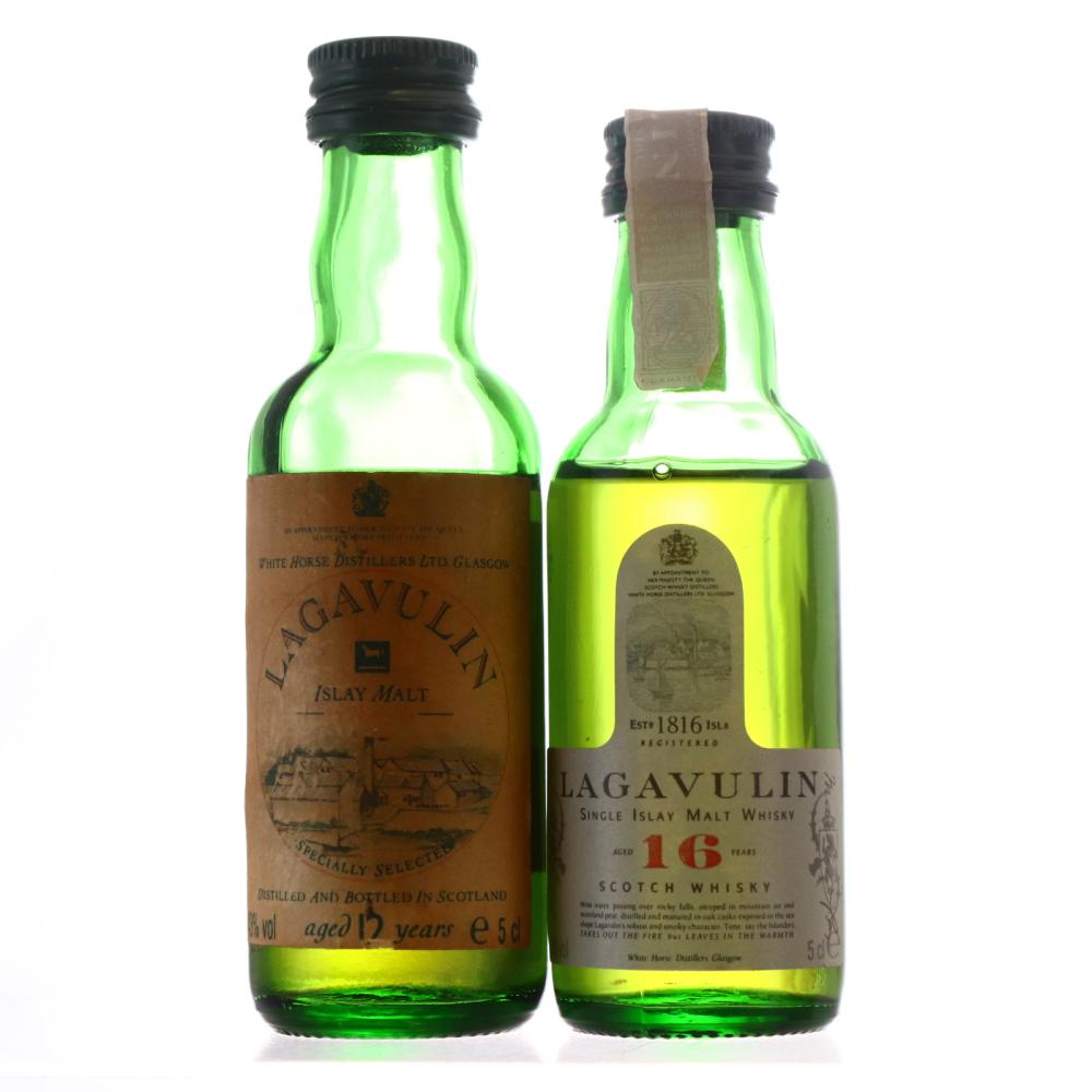 Lagavulin Miniatures 2 x 5cl / White Horse Bottlings