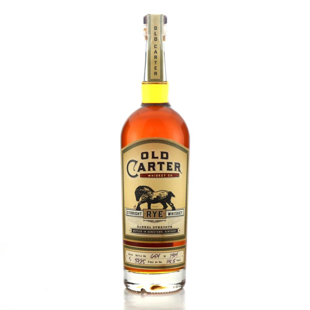 Old Carter Barrel Strength Straight Rye Batch #5