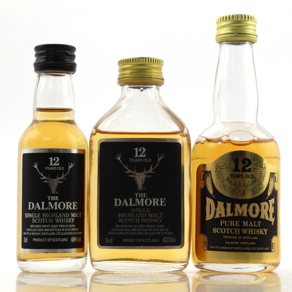 Dalmore Miniature Selection 3 x 5cl / Including 12 Year Old 1980s