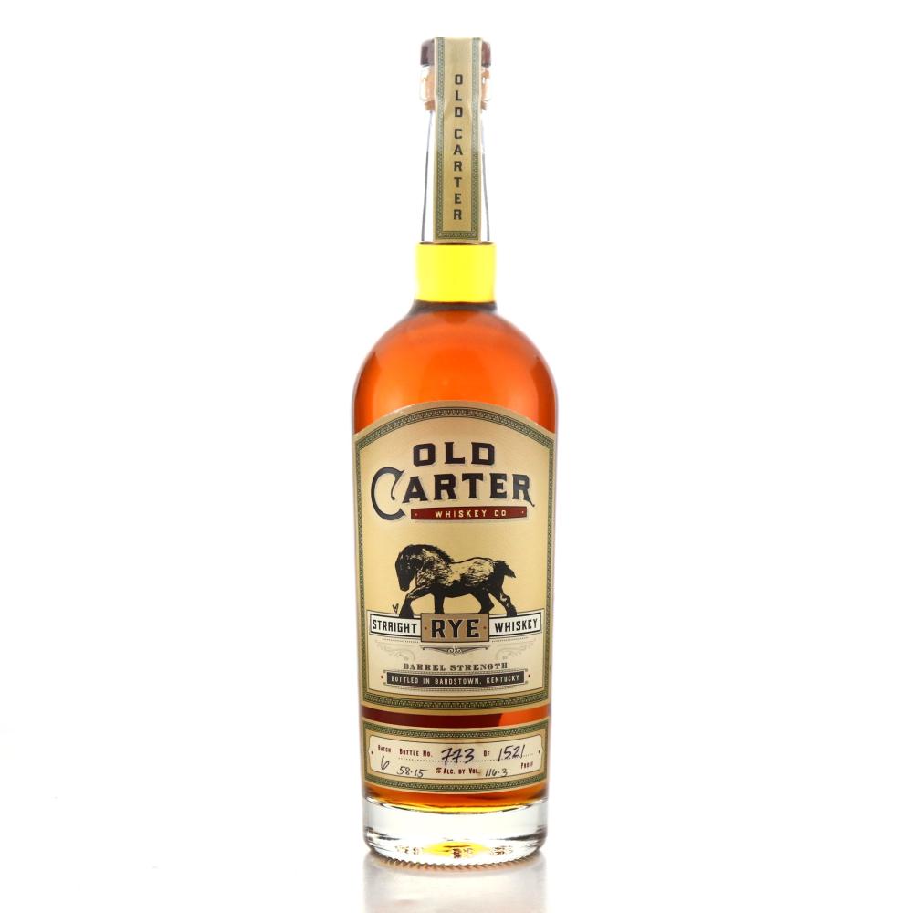 Old Carter Barrel Strength Straight Rye Batch #6