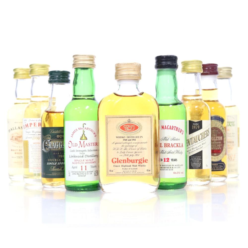 Single Malt Miniature Selection 9 x 5cl / including Glentauchers 1979
