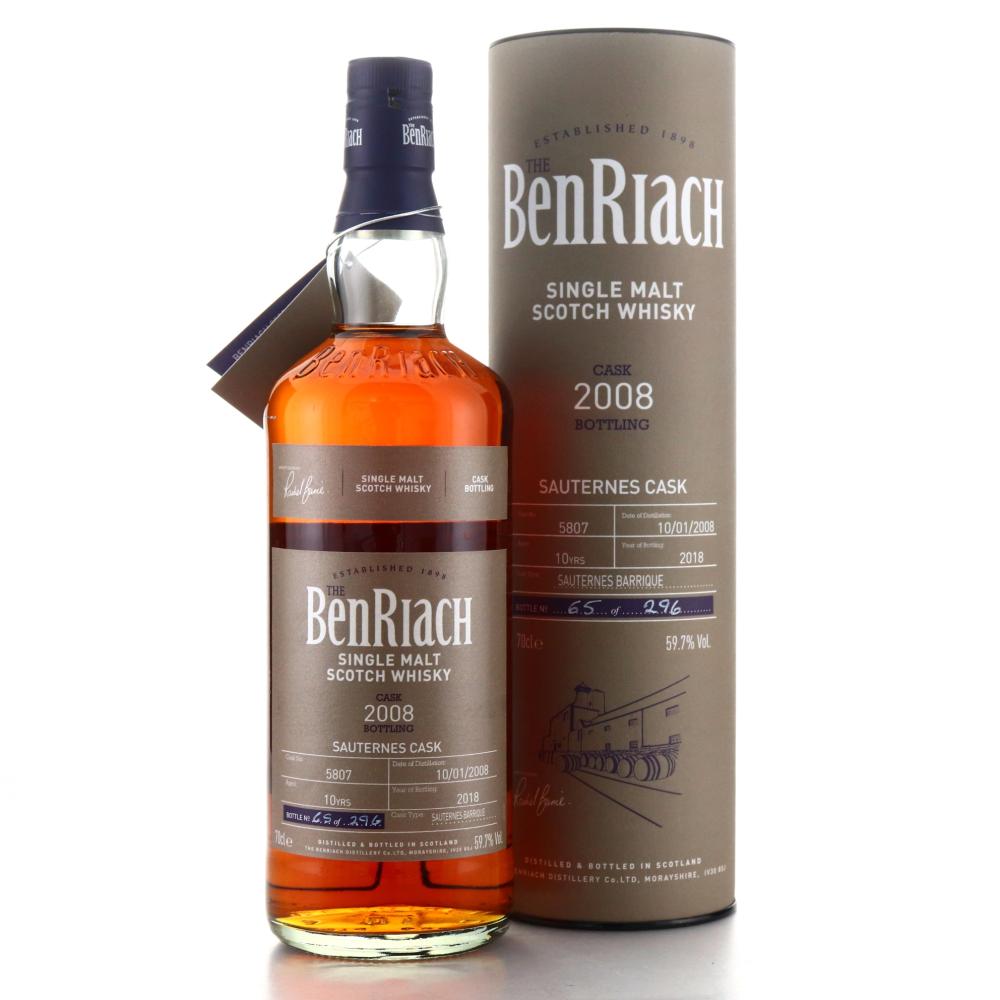 Benriach 2008 Single Sauternes Cask 10 Year Old #5807