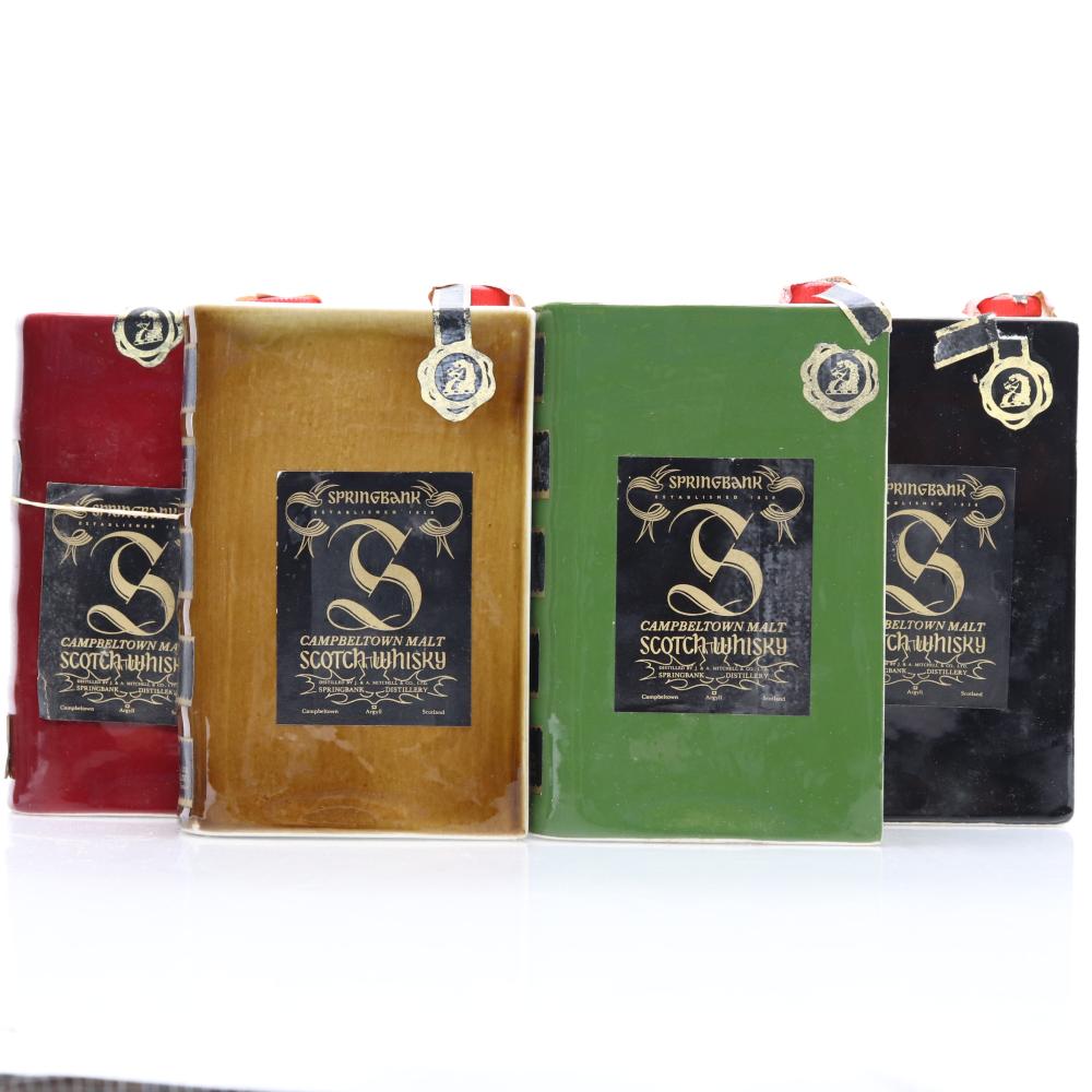Springbank Book Decanter Vol I-IV 4 x 75cl 1970s