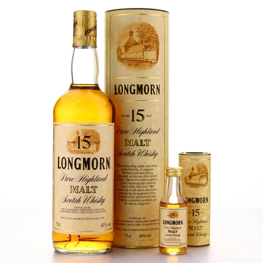 Longmorn 15 Year Old 1980s with Miniature