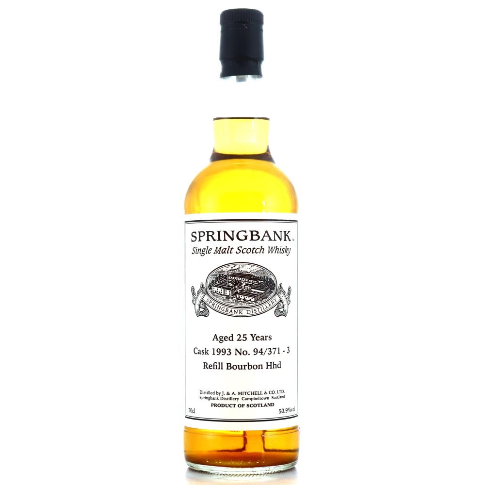 Springbank 1993 Private Bourbon Cask 25 Year Old #94/371-3