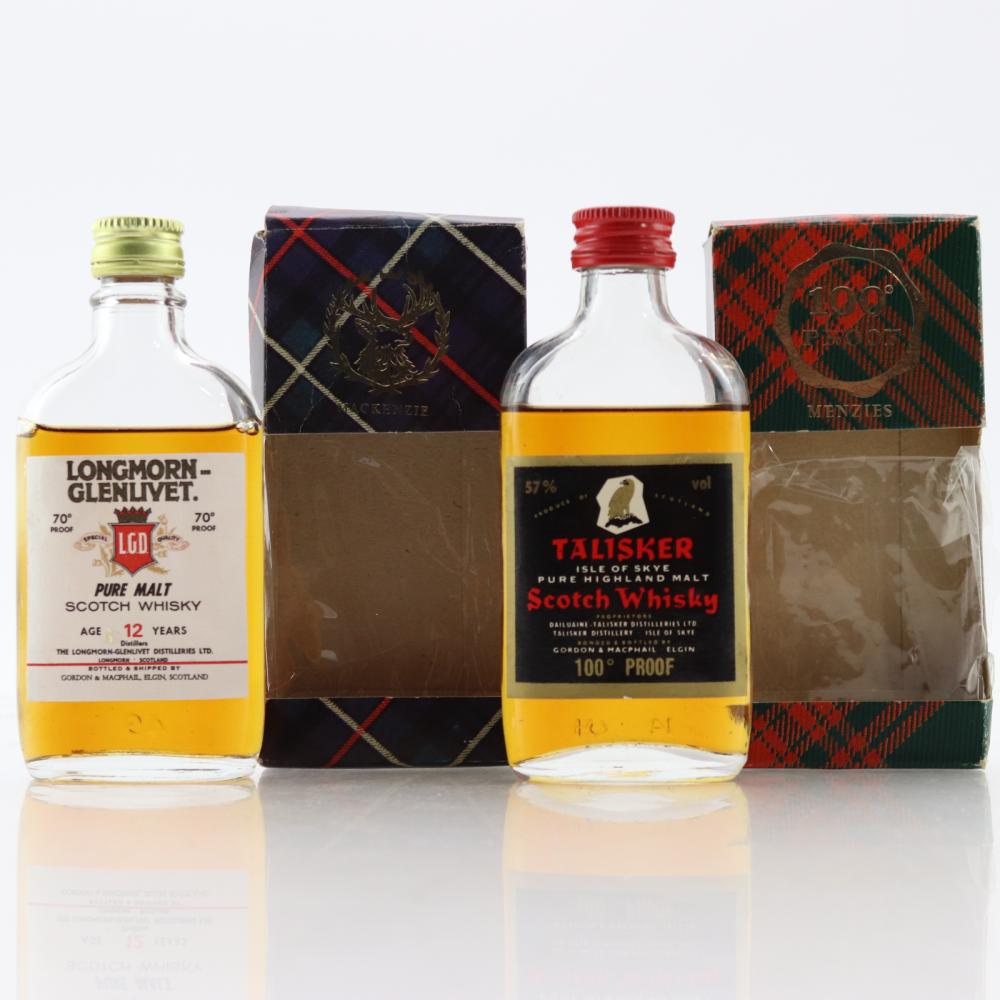 Talisker & Longmorn Gordon and MacPhail Miniatures x 2