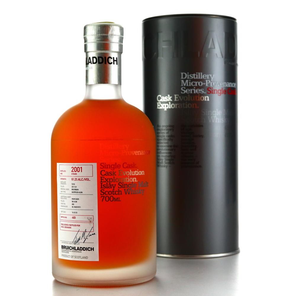 Bruichladdich 2001 Micro Provenance Single Cask 8 Year Old #3 / Denmark