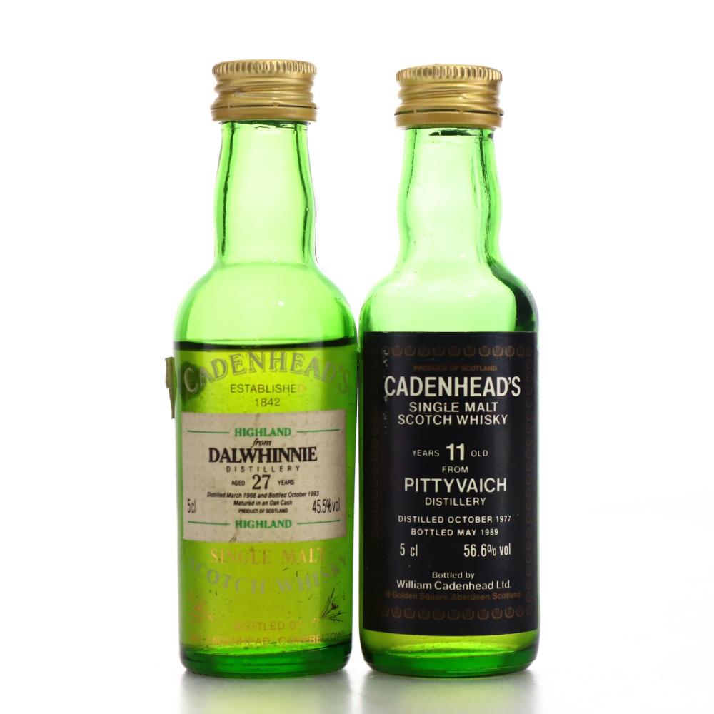 Dalwhinnie & Pittyvaich Cadenhead's Miniature x 2