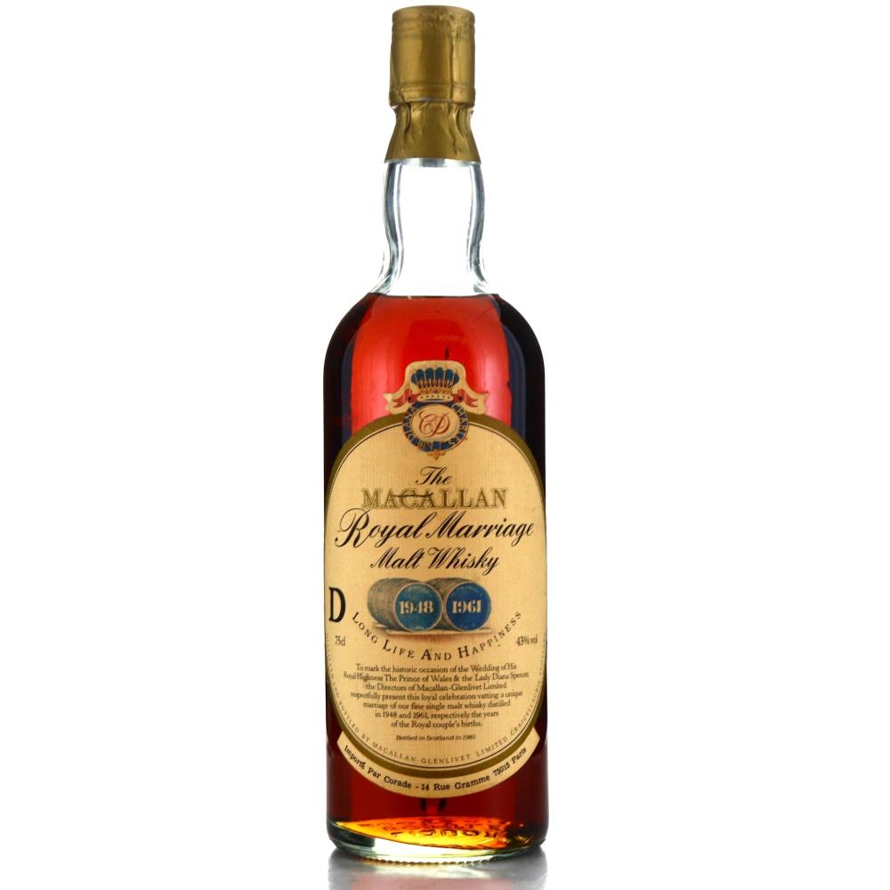 Macallan 1948/1961 Royal Marriage 1981 / Corade Import