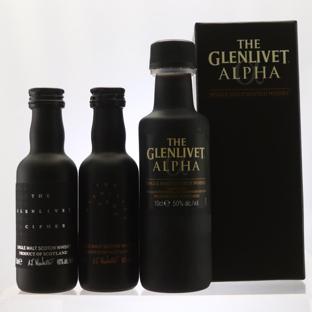 Glenlivet Alpha, Cipher & Code Miniatures x 3