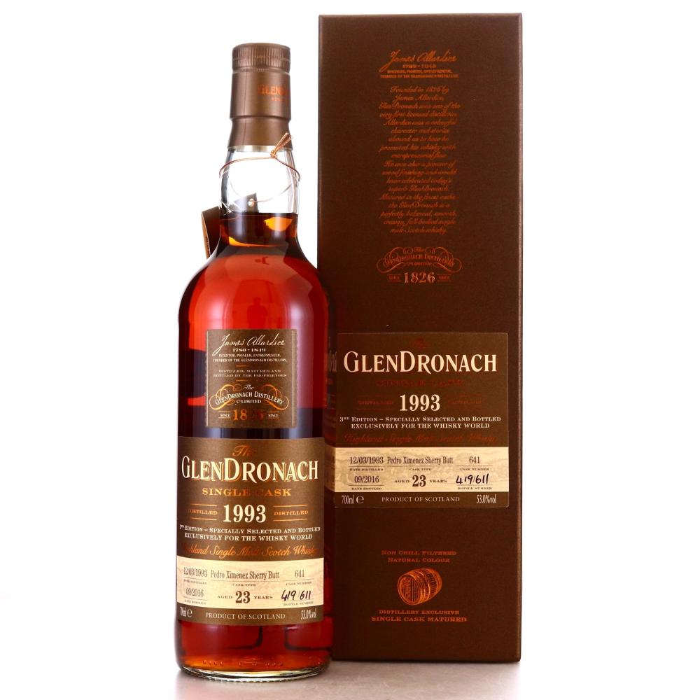 Glendronach 1993 Single PX Cask 23 Year Old #641 / The Whisky World