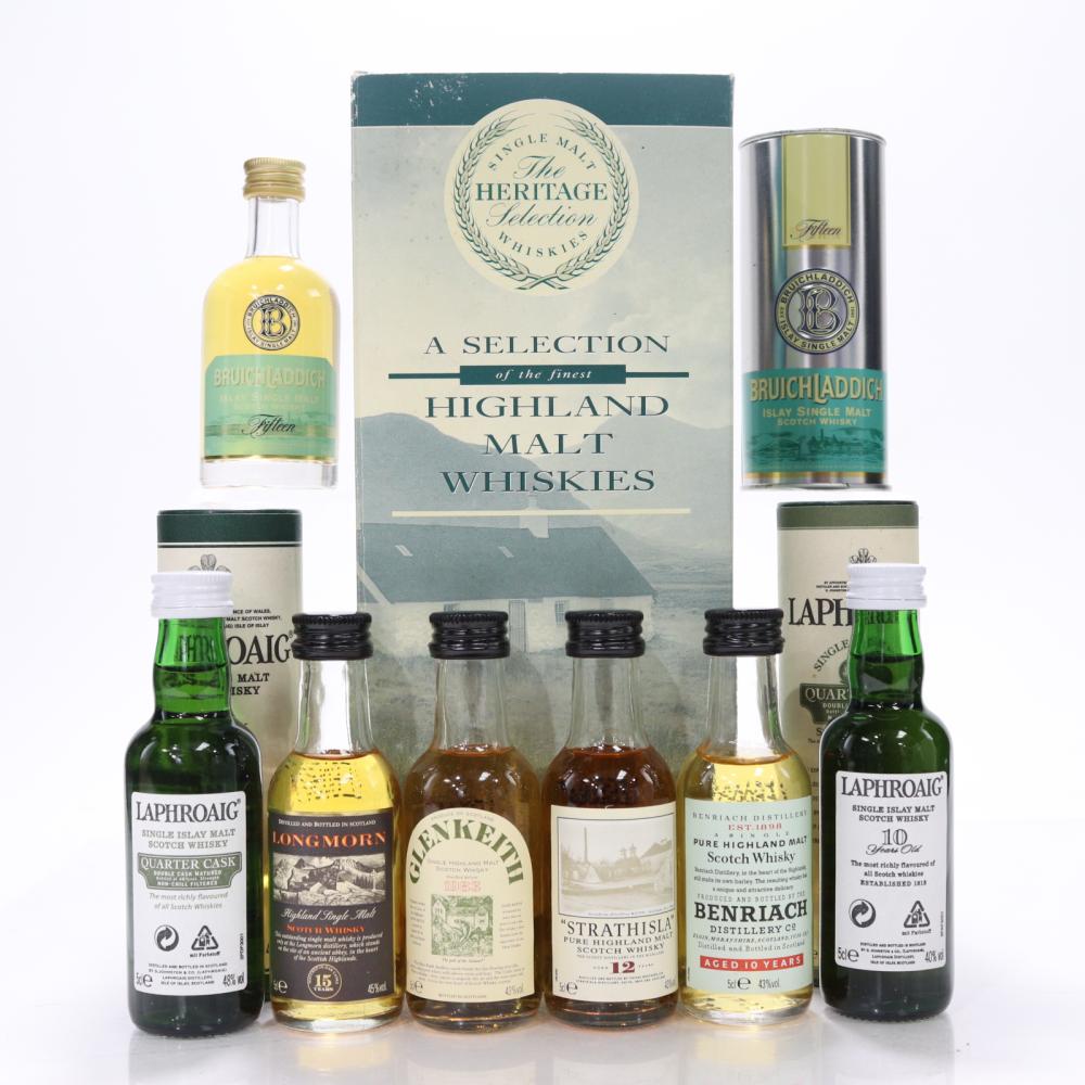 Speyside & Islay Miniature Selection 7 x 5cl / including Longmorn 15 Year Old