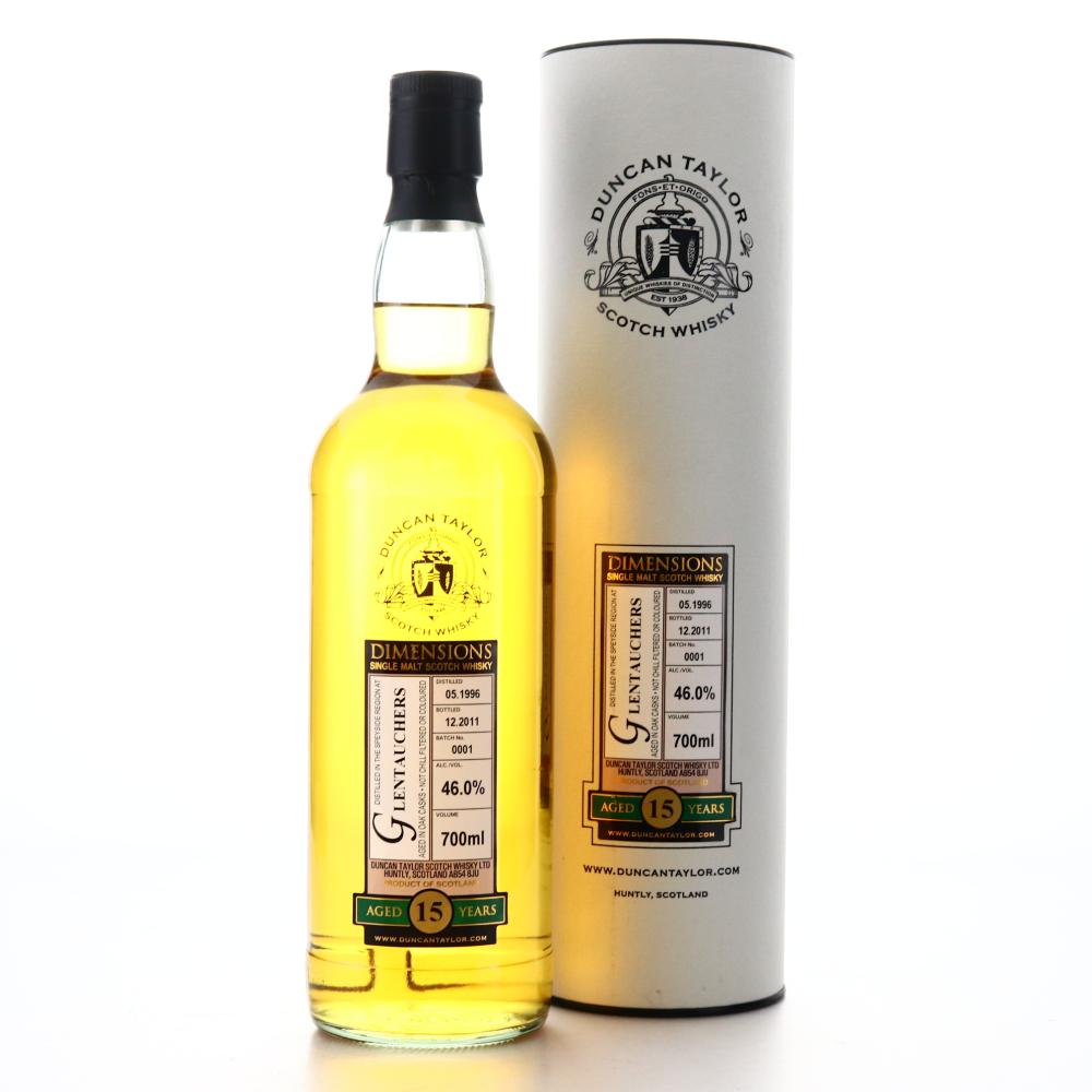 Glentauchers 1996 Duncan Taylor 15 Year Old Dimensions