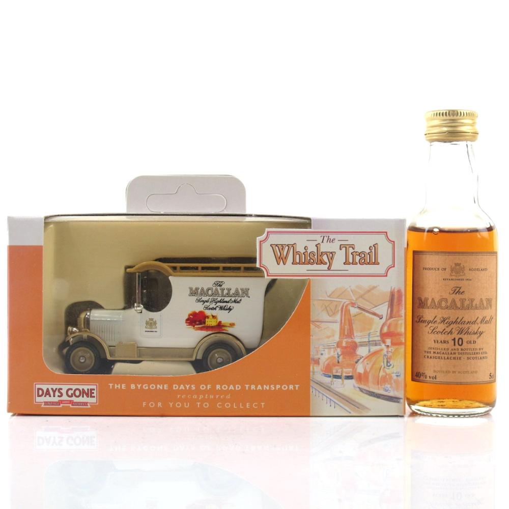 Macallan 10 Year Old Miniature 5cl 1990s / includes Whisky Trail Van