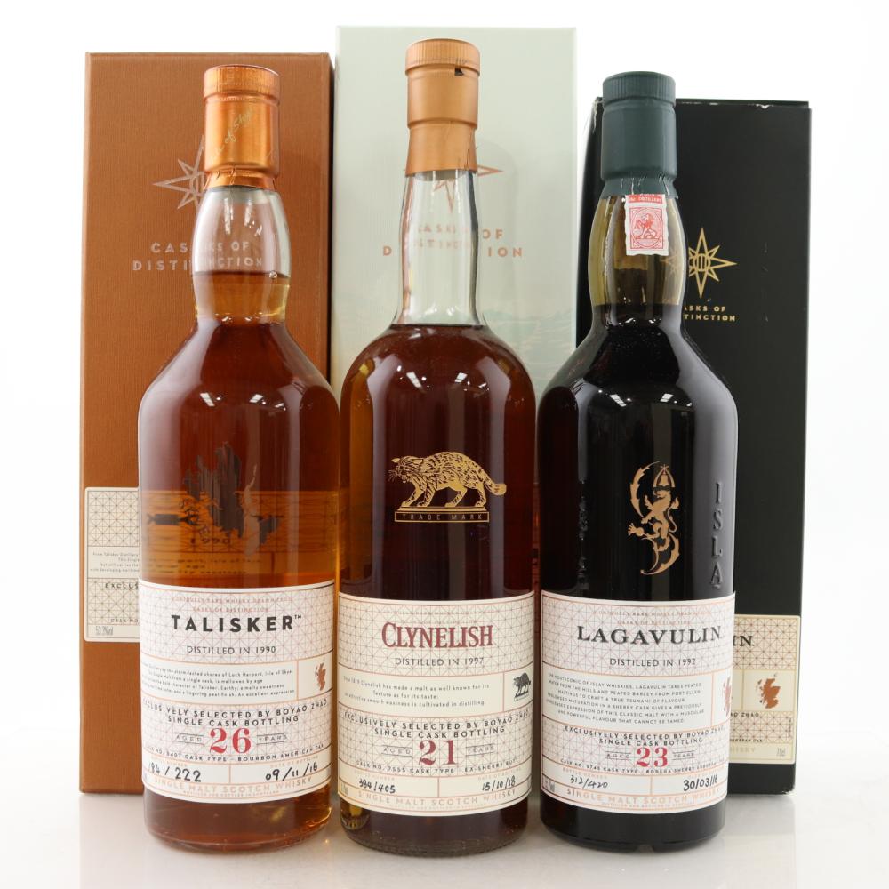 Cask of Distinction Collection 3 x 70cl / Clynelish, Lagavulin, Talisker