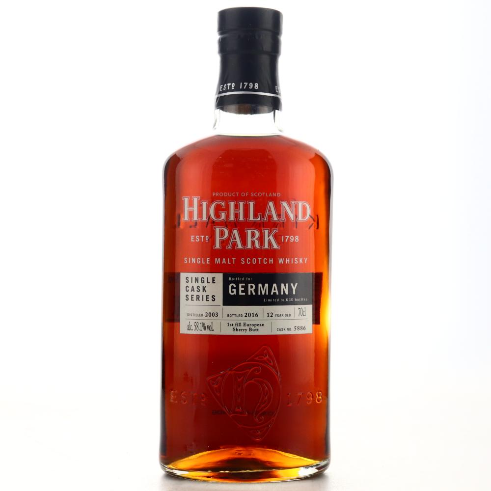 Highland Park 2003 Single Cask 12 Year Old #5886 / Germany Exclusive