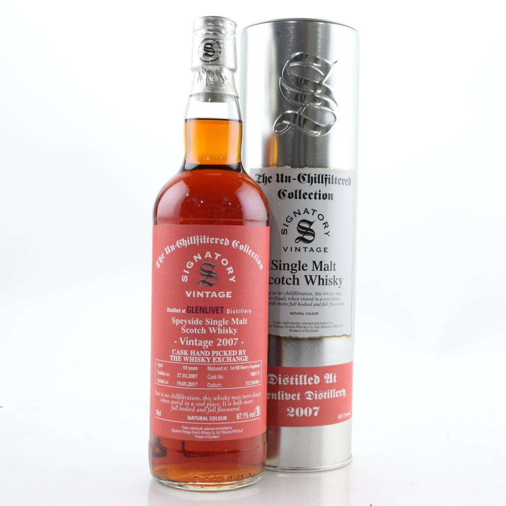 Glenlivet 2007 Signatory Vintage 10 Year Old / TWE Exclusive