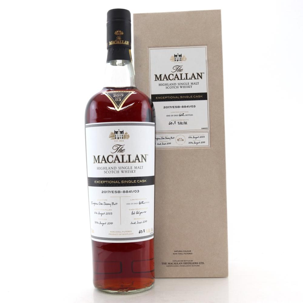 Macallan 2003 Exceptional Cask #8841-03 75cl 2017 Release - US Import
