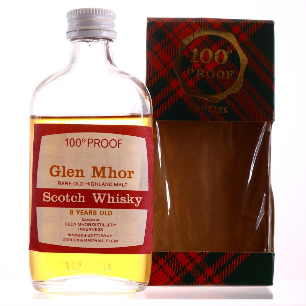 Glen Mhor 8 Year Old Gordon and MacPhail 100 Proof Minatare 1970s