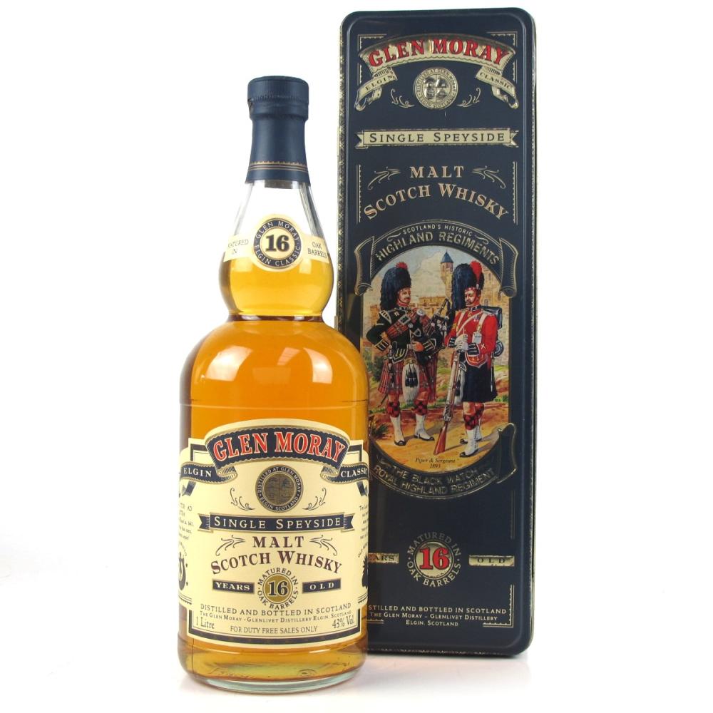 Glen Moray 16 Year Old / Black Watch Tin